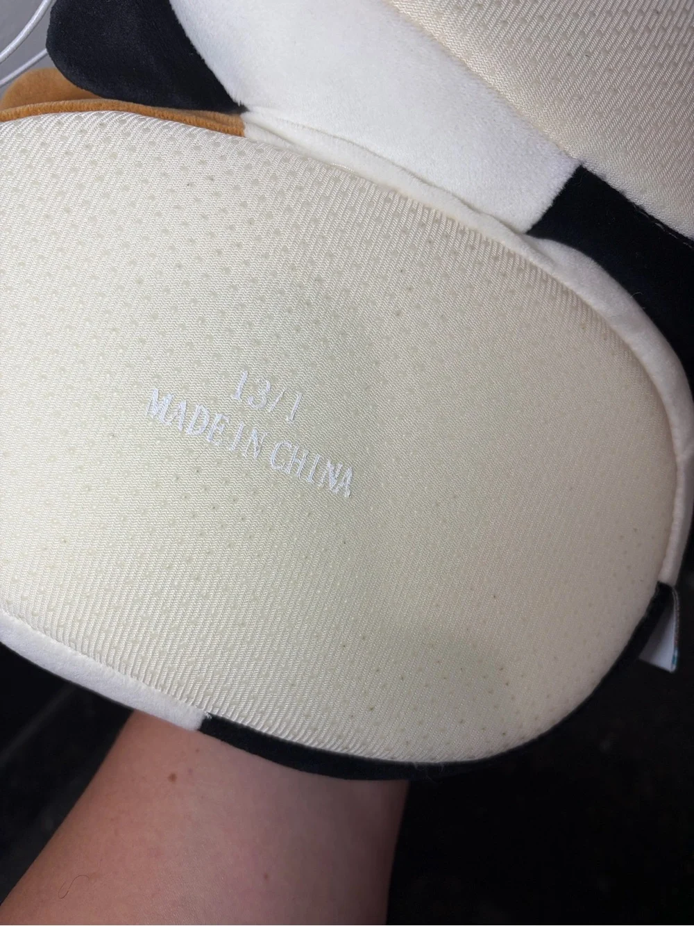 SQUISHMALLOWS NWT Kids Calico Cat Slippers - Cream, Black & Orange